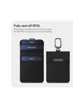 Spigen Klasden Car Key Signal Blocker with RFID Signal Blocking Pouch Car Key Fob Protection - Black  - Image 4