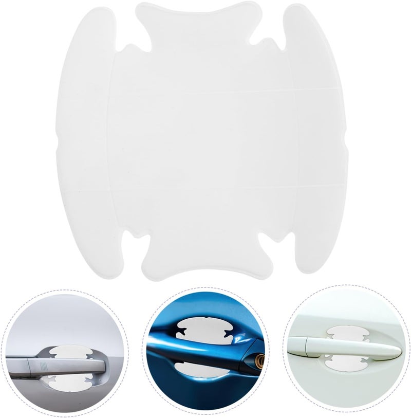 Assorted color options STOBAZA 4pcs Automotive Door Handle Sticker Scratch Protection Film for Car Accessory Heat insulation layer - Image 2