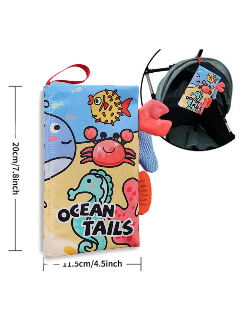 Baby Sensory Soft Cloth Books Toys for Babies 0-12 Months Infant Tummy Time Toy High Contrast Sensory Toys Touch Feel Book Babies Travel Toy Gifts for Boy Girl Baby Shower Birthday Gifts - Image 2