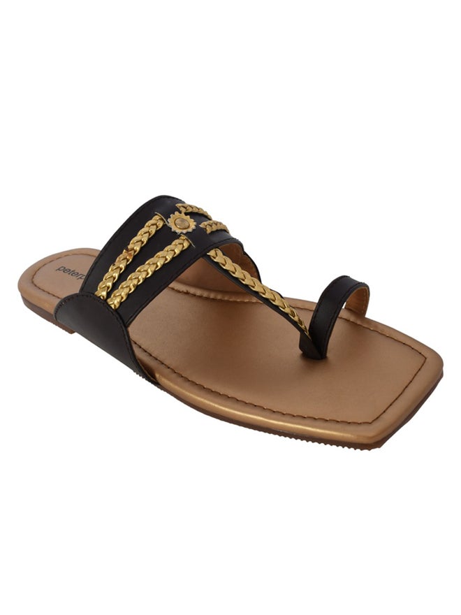 Peterpapa Kolhapuri Toe-Post Slip-On Sandals - Image 2