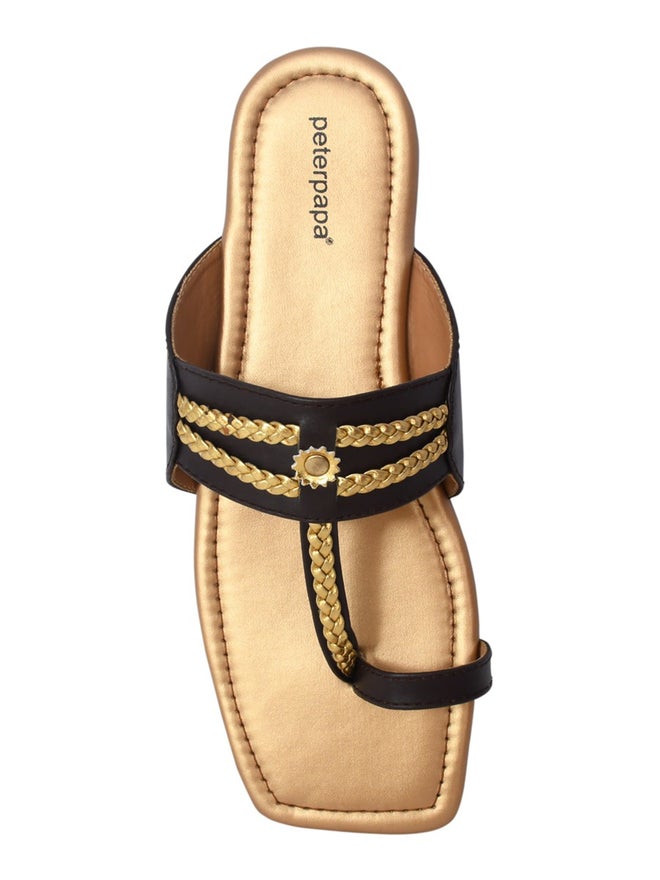 Peterpapa Kolhapuri Toe-Post Slip-On Sandals - Image 4