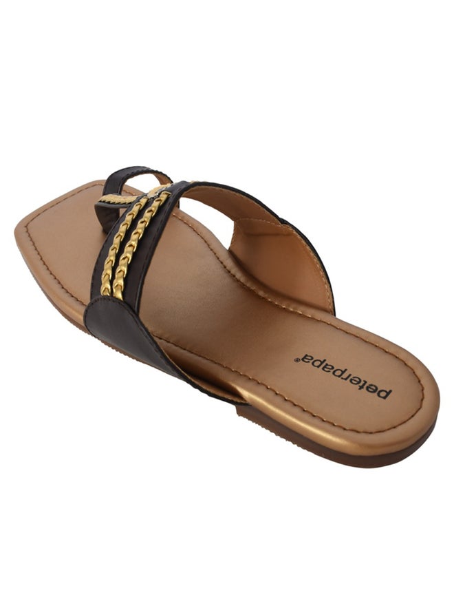 Peterpapa Kolhapuri Toe-Post Slip-On Sandals - Image 3