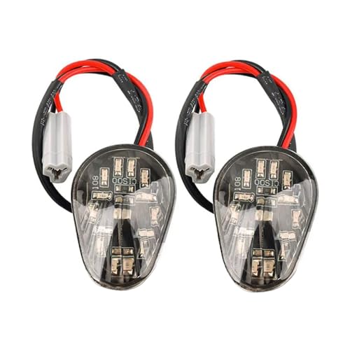 HUSUKU 2 PCS Amber LED Turn Signal Indicator Light Lamp Flush Mount For Yamaha YZF R1 R3 R6 R6S FZ6 FZ1 FZ Fazer FZ6R FZ07 FZ8 FZ09 TMAX MT-07 MT-09 Smoked Lens - Image 2