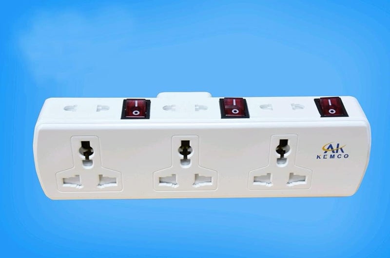 Kemco ESMA Certified 6 Outlet Multi Plug Extension with Individual Switches - Image 1
