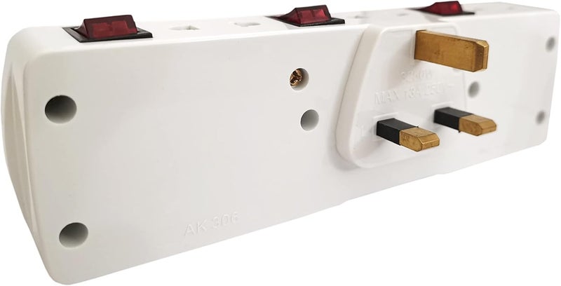 Kemco ESMA Certified 6 Outlet Multi Plug Extension with Individual Switches - Image 2