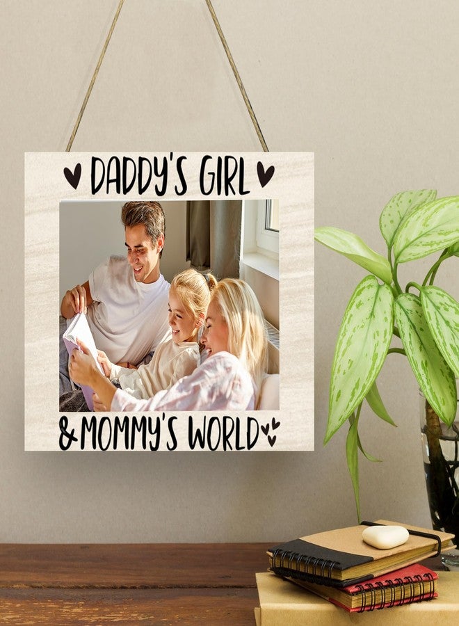 CAIFZ New Baby Photo Frame Gifts for Daughter, Daddy's Girl and Mommy's World Picture Frame, 4x6 inch Photo - Image 4