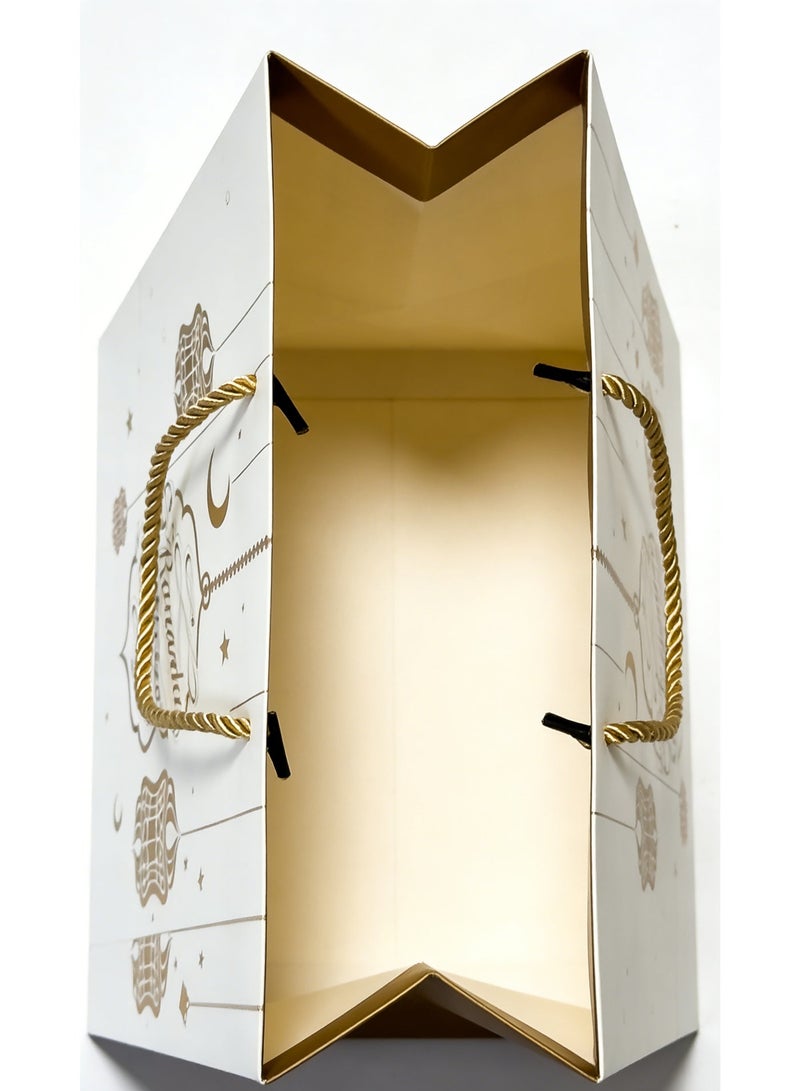 مجموعة حقيبة هدايا للتسوق، حقائب هدايا صغيرة بمقابض وحقائب بيع بالتجزئة بالجملة للأعمال الصغيرة والتسوق والبضائع وحقائب هدايا حفلات أعياد الميلاد وحفلات الزفاف - Image 5