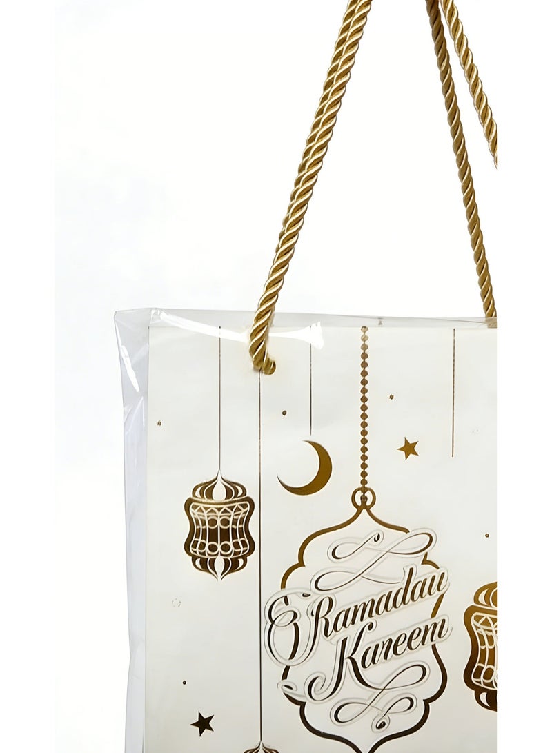 مجموعة حقيبة هدايا للتسوق، حقائب هدايا صغيرة بمقابض وحقائب بيع بالتجزئة بالجملة للأعمال الصغيرة والتسوق والبضائع وحقائب هدايا حفلات أعياد الميلاد وحفلات الزفاف - Image 3