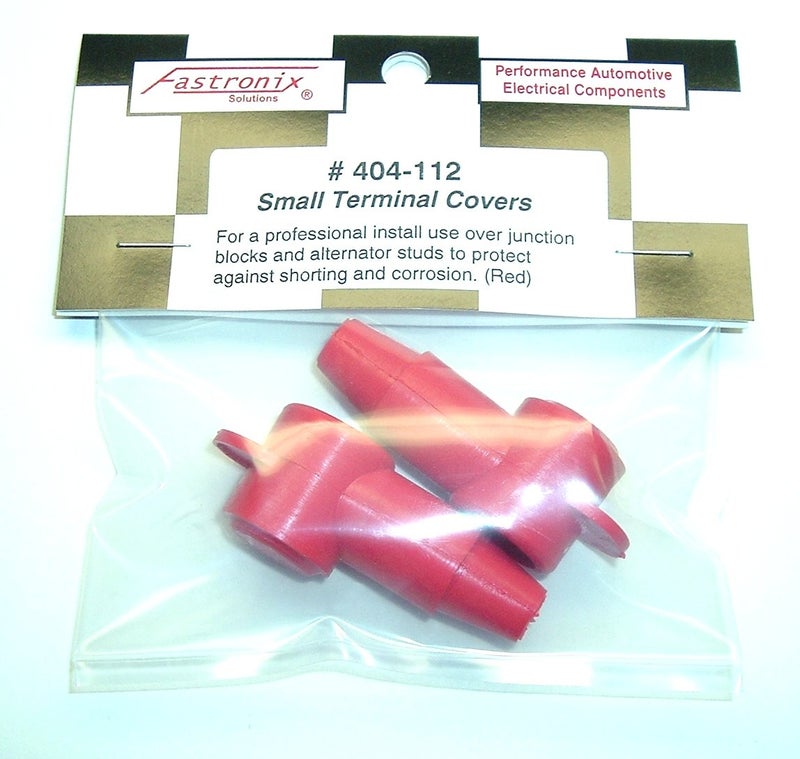 Fastronix Solutions Fastronix 5/16"" - 1/4"" Stud Terminal Cover 2 Pack (Red) - Image 2