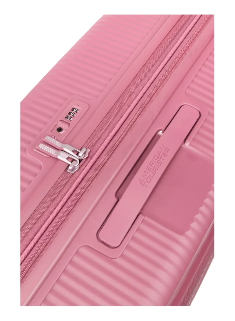 AMERICAN TOURISTER  Curio (Soundbox) Suitcase, Check-In Size 80 cm / 30 inch, 4 Spinner Wheels, Hard Top, Polypropylene, Peach Blossom|DuoSaf™ Security Zipper|Spacious Interior|Expandable|TSA Lock|Lightweight - 3 Years International Warranty  | Best Price UAE