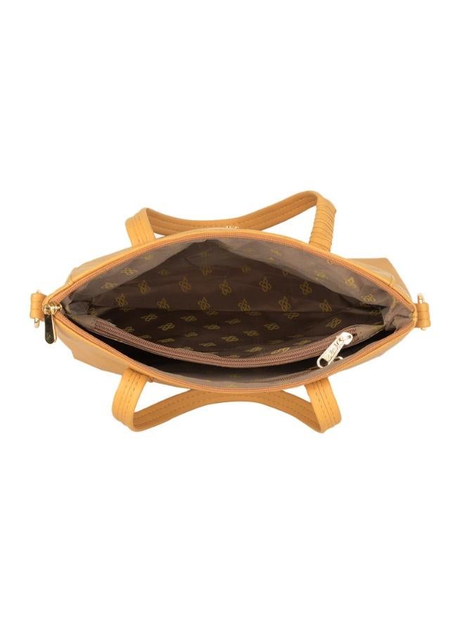 Baggit Women’s Yellow Tote Handbag | Medium Size Stylish Shoulder Bag | Trendy Casual Purse for Women & Girls | Spacious Vegan Leather Handbag for Office, Travel & Daily Use - Image 5