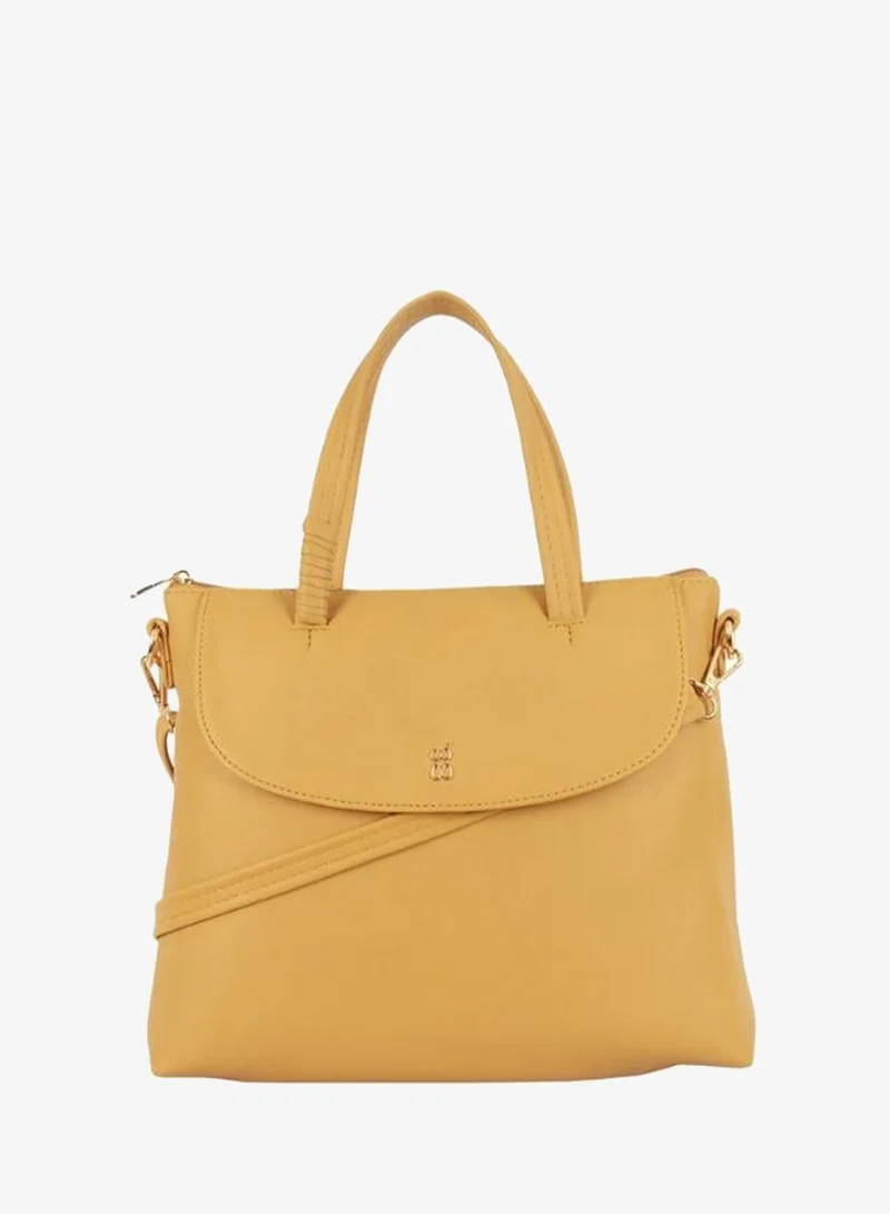 باجيت حقيبة يد نسائية صفراء من باجيت متوسطة الحجم أنيقة كاجوال