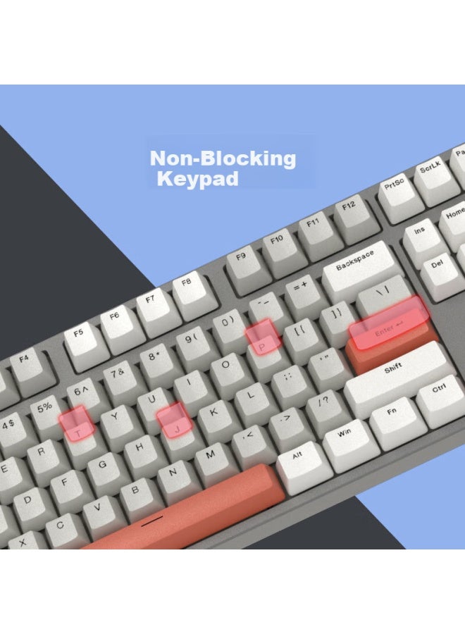 Ikbc Z108, Deep Space Gray, Wireless Mechanical Keyboard For Gaming And Office, 108-key Brown Switch - Image 2