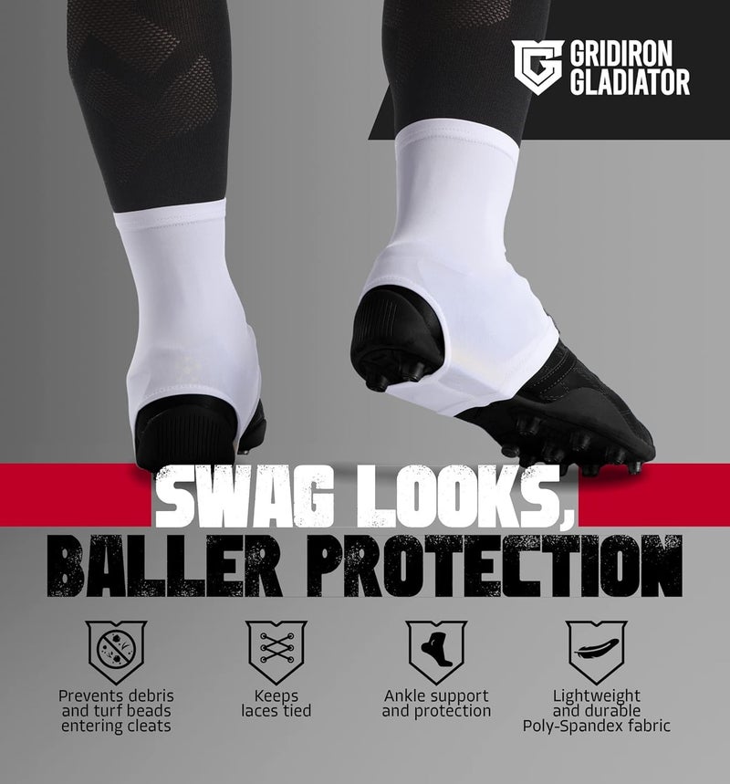 Gridiron Gladiator Cleat Covers - Football Spats - Football Cleat Cover - Cleat Spats for Soccer, Baseball & Softball - Image 2