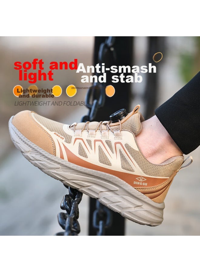 Dinggu Safety Shoes For Men, Lightweight, Breathable, Anti-Smashing, Anti-Puncture, Steel Toe Cap, Construction Work Shoes, Smart Buckle, Jd8071D43 - Image 4