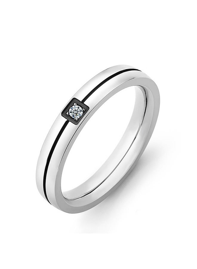 بيوند خواتم وعد للأزواج بألوان متعددة، خاتم خطوبة من التيتانيوم المقاوم للبهتان، مناسب كهدية للزوجين وخاتم زفاف (فضي) - Image 4