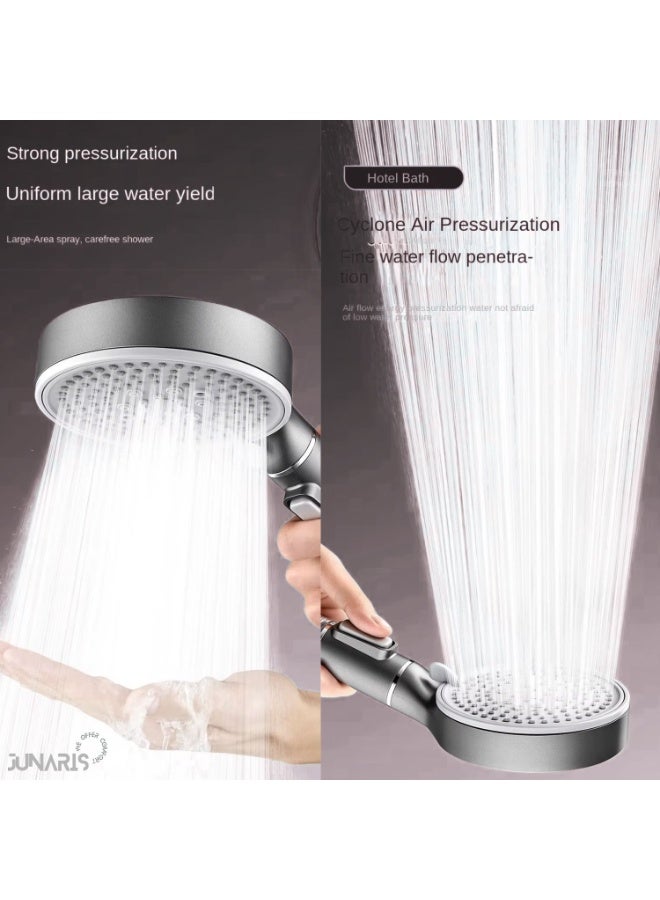 JUNARIS Handheld Shower Head Set Black with Filter, Showerhead with 150CM Shower Hose 5-mode with Hard Water Filter for Bathroom Remove Chlorine and Harmful Substance  - Image 5