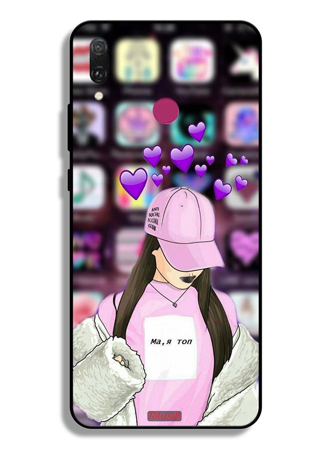 Tolwak Huawei Y9 (2019) Protective Case Cover Anti Social Club - Image 2