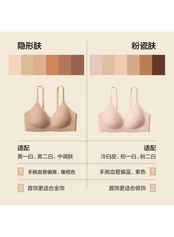 Youkeshu Bra For Women, Small Breast Push-up, Soft Support, Seamless, Wireless, Large Breast Minimizer Bra