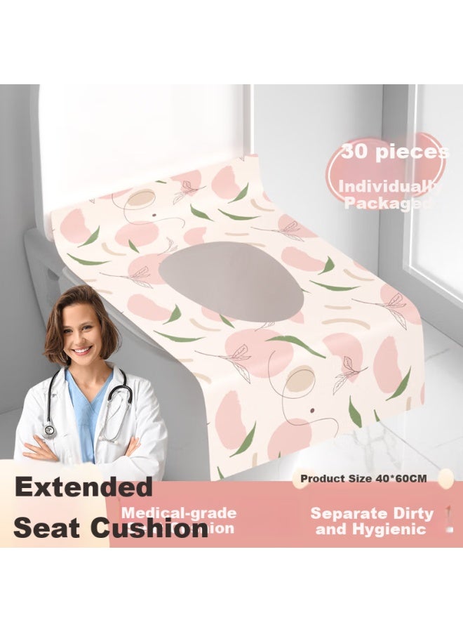 Sometimes Toilet Seat Covers Waterproof Full Coverage Maternity Postpartum Portable Toilet Seat Travel Hotel 30 Pieces - Image 1