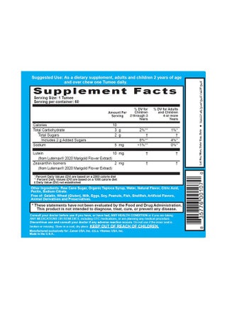 Lutein 10mg Plus Zeaxanthin 2mg 60 Gummies - view 3