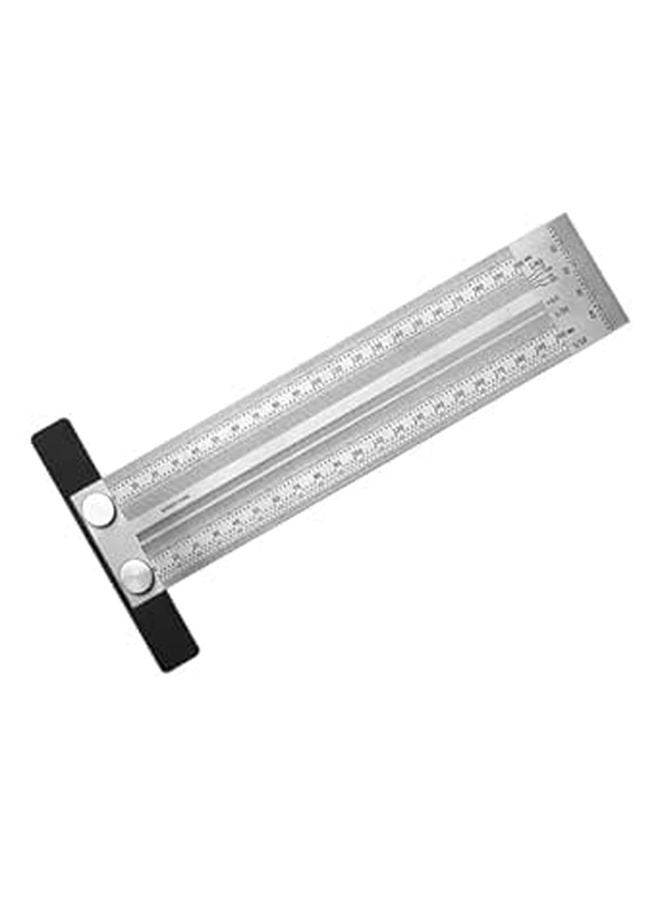 Multifunctional Stainless Steel Carpenter Ruler 200mm Right Angle Scribing Tool Precision Woodworking Measuring Gauge - Image 1