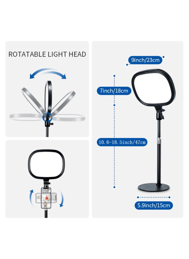 Generic Led Ring Light Full Screen Beauty Fill Light For Live Broadcasting Video Conferencing Selfie Photography Soft Square-Specifications:Flat Fill Light Single Lamp  - Image 5