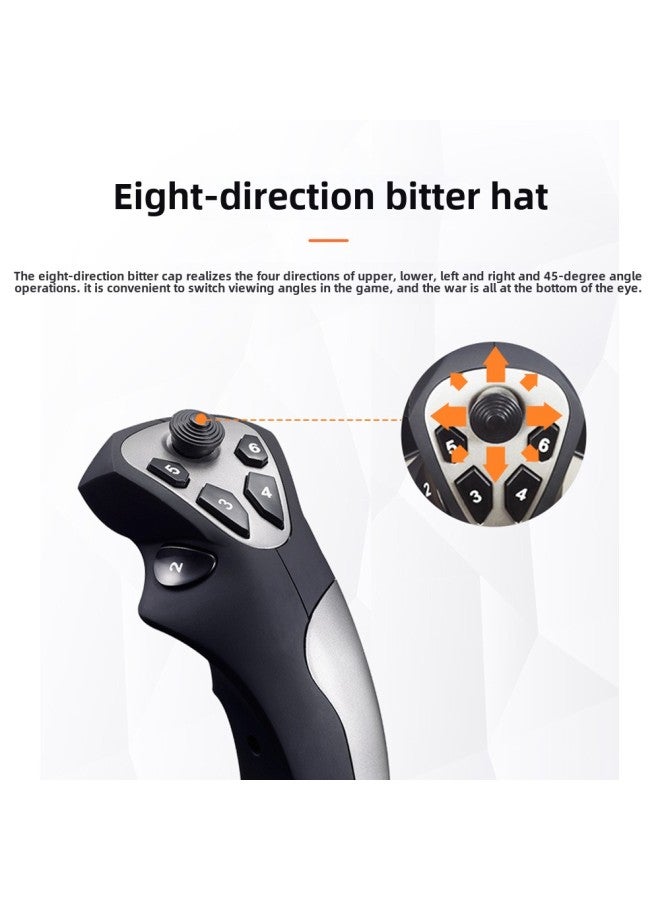 Laishida PRO PXN2113 Flight Simulator Flight Handle War Thunder Handle Support Computer PC-Product Color:PXN-2113 - Image 3