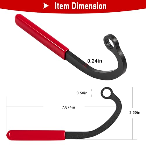 Camoo 13mm Injection Pump and Idle Lock Nut Wrench Fits For Cummins B Series 5.9L Diesel Engines For Dodge Trucks Special Offset Wrench - Image 3