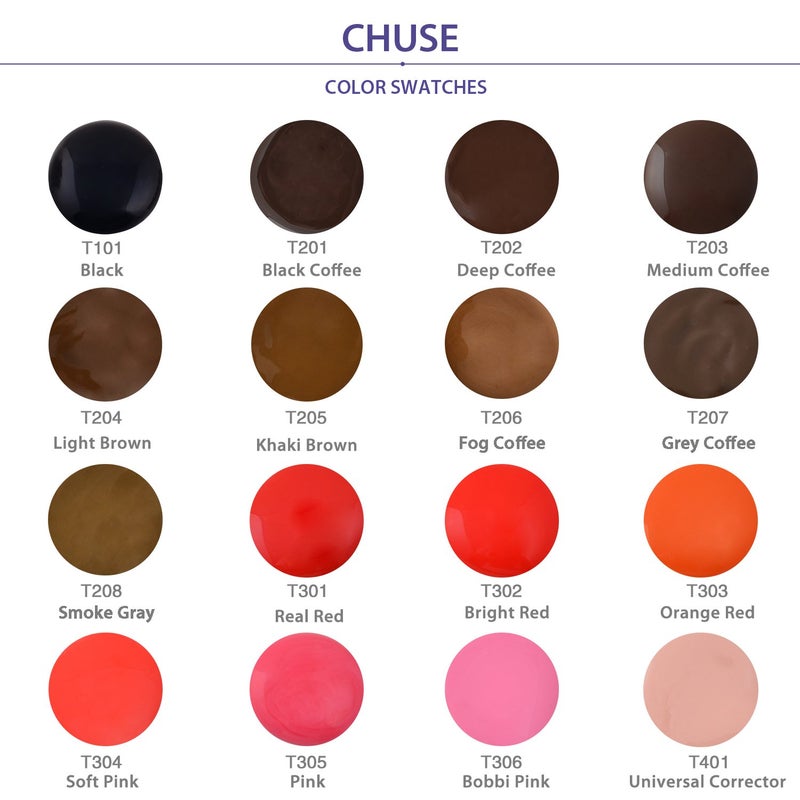 CHUSE PMU Mixing Corrector Pigments 0.4oz/12ml (T401 Universal Corrector) - Image 5