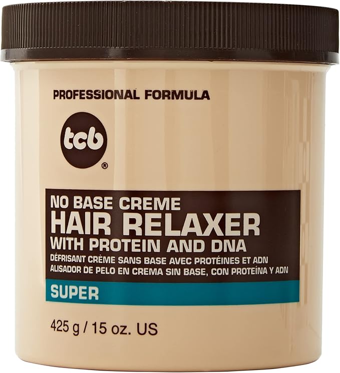 TCB No Base Creme Hair Relaxer with Protein and DNA Super 15oz - Image 1