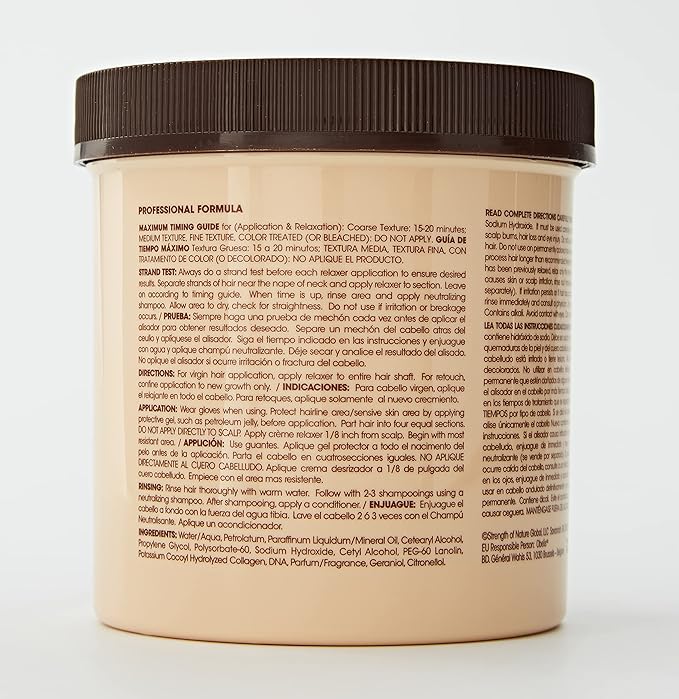 TCB No Base Creme Hair Relaxer with Protein and DNA Super 15oz - Image 4