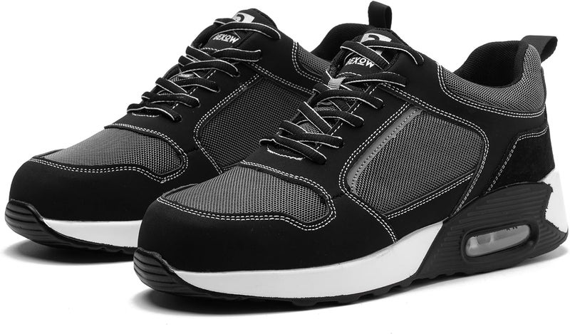 Bexow Premium Safety Shoes Steel Toe Lightweight Sneakers Industrial Footwear for Men and Women - Image 2