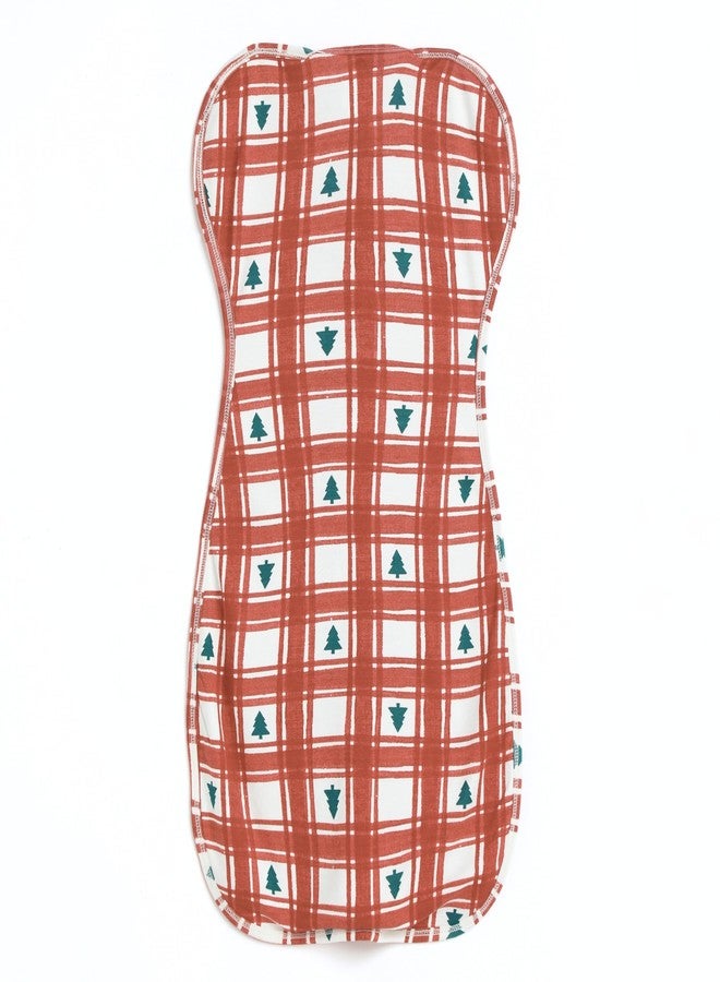 Cocoon Care 0.5 TOG Knitted Bamboo Cotton Arms Up Swaddle Sleeping Pod for Baby | Sleep Sack | Sleeping Bag for New Born Baby | 0-1M | Redchecks - Image 2