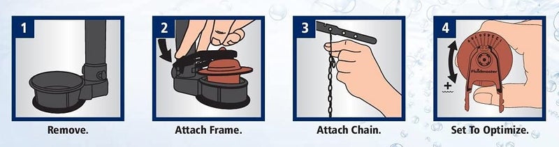 Fluidmaster 502CN3 PerforMAX Universal Water-Saving Long Life Toilet Flapper for 2-Inch Flush Valves, Adjustable Solid Frame Design, Easy Install, 3 Pack, Red, 3 Pack - Image 5