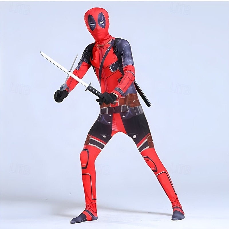 Y&D Supervillain Superhero Cosplay Costume Bodysuits Boys' Adults Kids Carnival Masquerade Party / Evening - Image 5