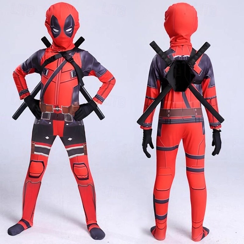 Y&D Supervillain Superhero Cosplay Costume Bodysuits Boys' Adults Kids Carnival Masquerade Party / Evening - Image 1