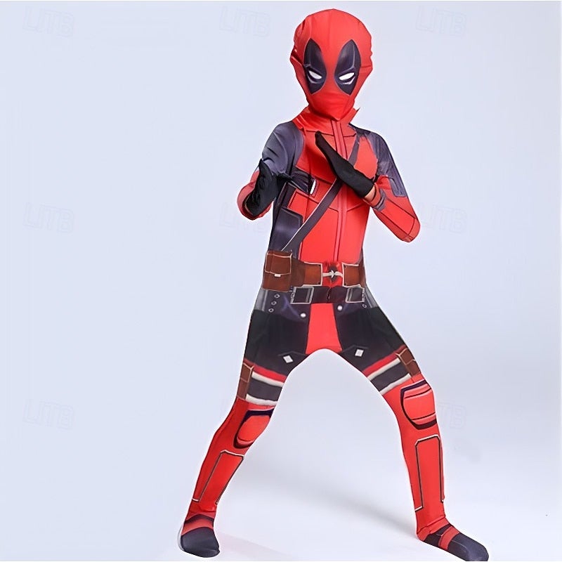 Y&D Supervillain Superhero Cosplay Costume Bodysuits Boys' Adults Kids Carnival Masquerade Party / Evening - Image 4