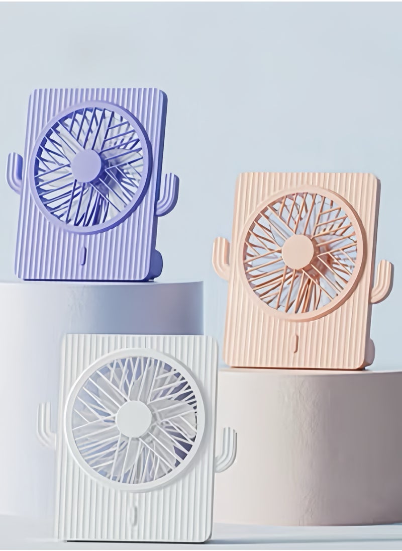 OUYoo Fan Battery Operated Rechargeable 180 Tilt Folding Personal Ultra Quiet Small Portable Fan  - Image 2