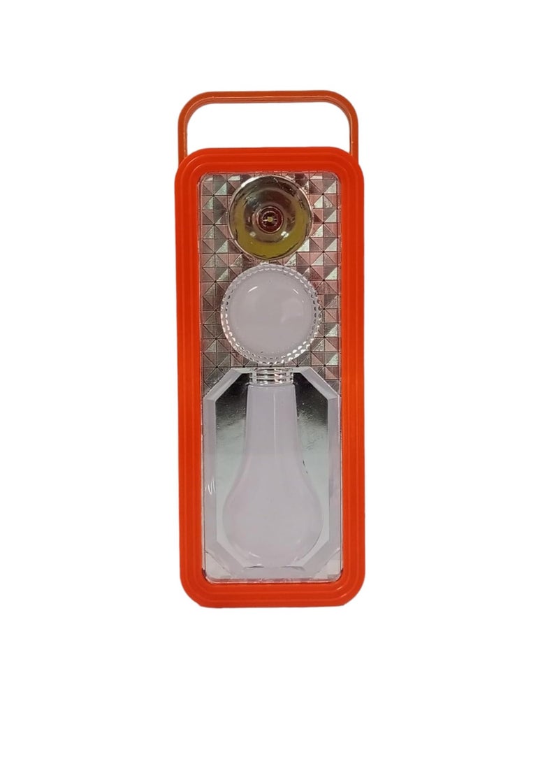 Generic - Battery-operated flashlight, model FA-6118, three operating modes, orange color - Image 1