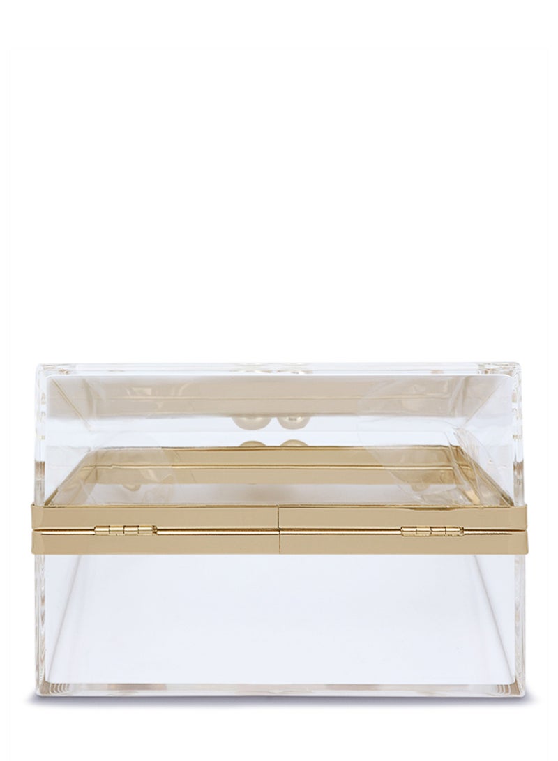 لندن راج حقيبة كلاتش شفافة على شكل مثلث - Image 5