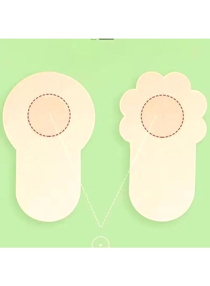 Women's Invisible Breast Lift Up Tape Overlays on Bra Nipple Stickers Chest Stickers Adhesive Nipple Covers Accessories (5 pairs) - Image 2