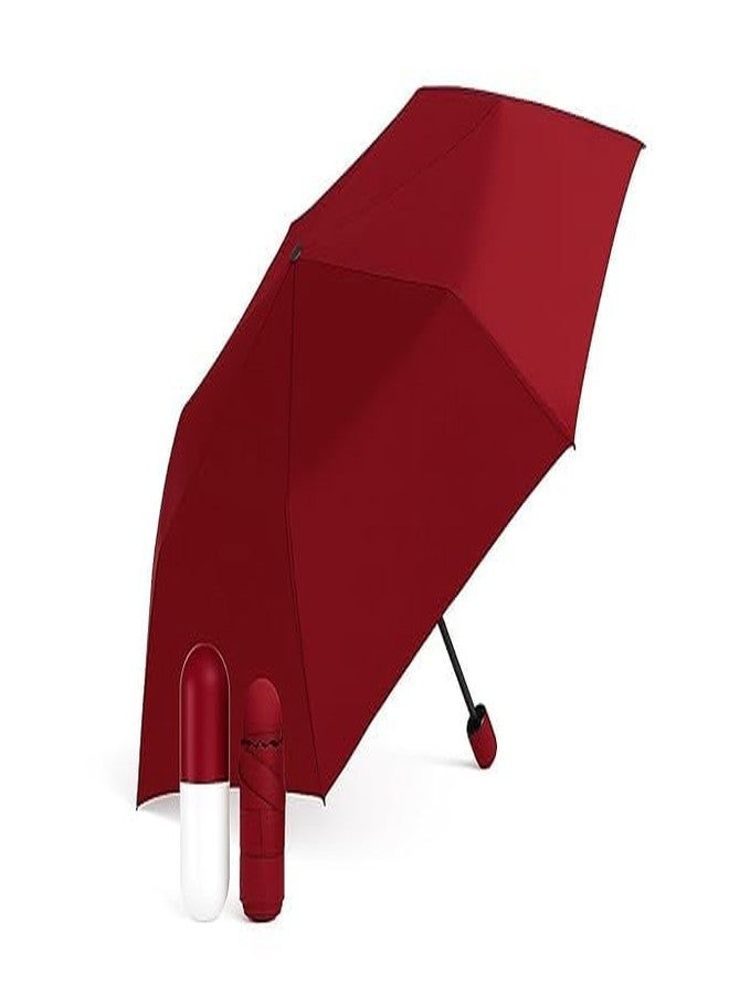 DEVHEART Capsule Umbrella - Compact Mini Foldable Umbrella for Sun & Rain, UPF 50+ UV Protection, Lightweight Travel Umbrella with Capsule Case for Men, Women & Kids (RANDOM COLOUR) - Image 5