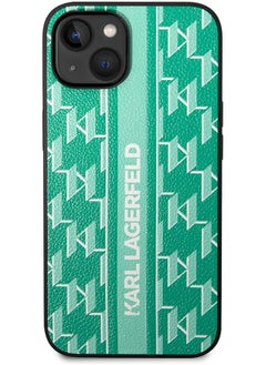 Karl Lagerfeld Grained Pu Leather Case With Monogram Pattern And Vertical Logo Stripe For Iphone 14 Green - pzsku/Z3B11E03D845CE0DB9D2BZ/45/_/1732698408/3688fa4e-f427-41f4-b256-cf7a413867e2