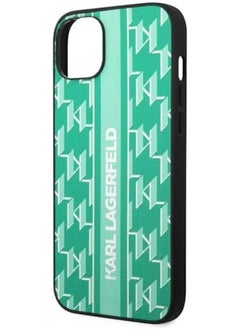 Karl Lagerfeld Grained Pu Leather Case With Monogram Pattern And Vertical Logo Stripe For Iphone 14 Green - pzsku/Z3B11E03D845CE0DB9D2BZ/45/_/1732698413/95613af7-ee53-4a23-9059-43be181df5af