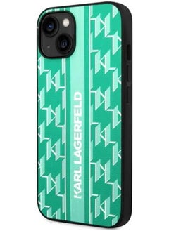 Karl Lagerfeld Grained Pu Leather Case With Monogram Pattern And Vertical Logo Stripe For Iphone 14 Green - pzsku/Z3B11E03D845CE0DB9D2BZ/45/_/1732698417/c71e7026-1e3b-4977-b0de-8284e1c2a36f