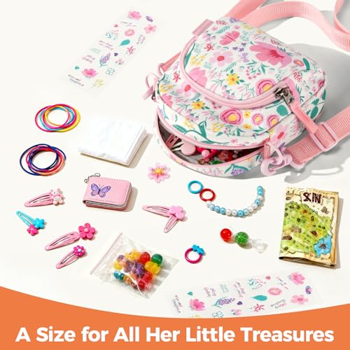 Choco Mocha Little Girls Purse for Kids 4-6 6-8 Girls Crossbody Purses for Kids Crossbody Bag Toddler Purse 2 3 4 year old, Butterfly Pink - Image 4