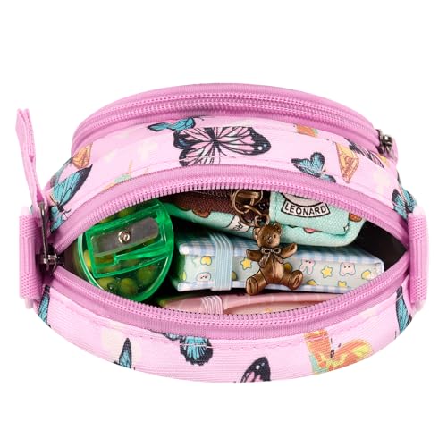 Choco Mocha Little Girls Purse for Kids 4-6 6-8 Girls Crossbody Purses for Kids Crossbody Bag Toddler Purse 2 3 4 year old, Butterfly Pink - Image 5