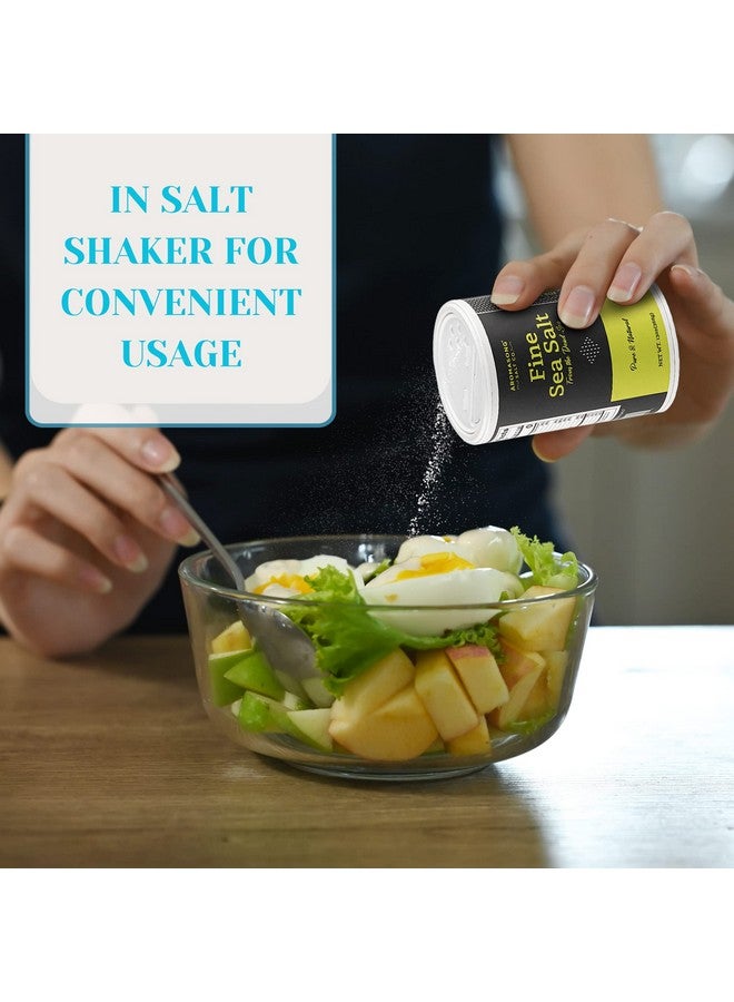 Aromasong 100% Natural Sea Salt from the Dead Sea, Fine Grain Table Salt, 13 OZ. Salt Shaker, 100% Pure & Natural, Unrefined, Gluten Free, Sea Salt for Daily Cooking - Image 3