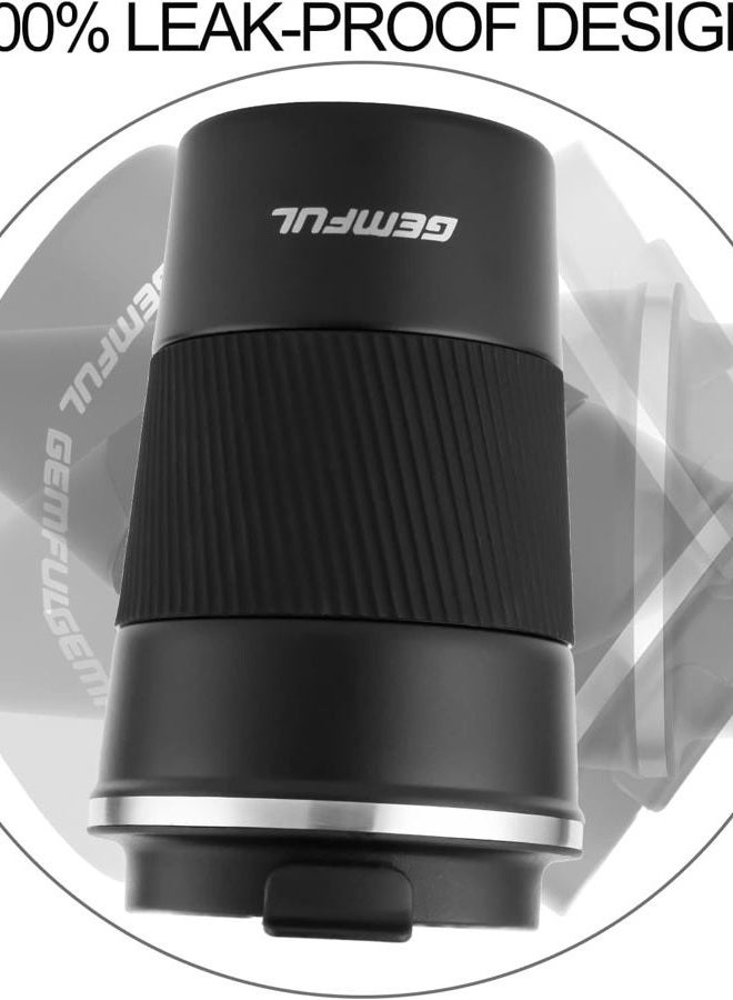 GEMFUL Travel Coffee Mug Stainless Steel Vacuum Ice and Hot Drinks Insulated Tumbler for Home Office Outdoor Works, 510ml, Black - Image 5
